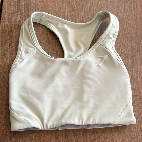 Two Women’s XS GymShark Sports Bras. Navy Blue and Light Green. - Picture 6 of 8